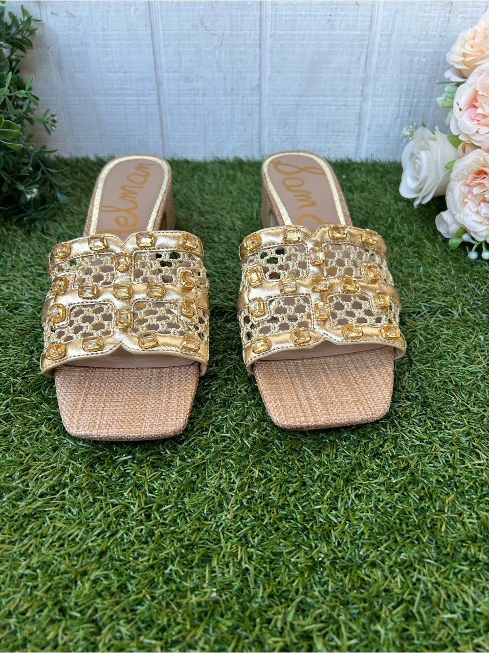 SAM EDELMAN
Webster mesh sandals AMBER GOLD MULT size 8.5 new - Picture 6 of 16